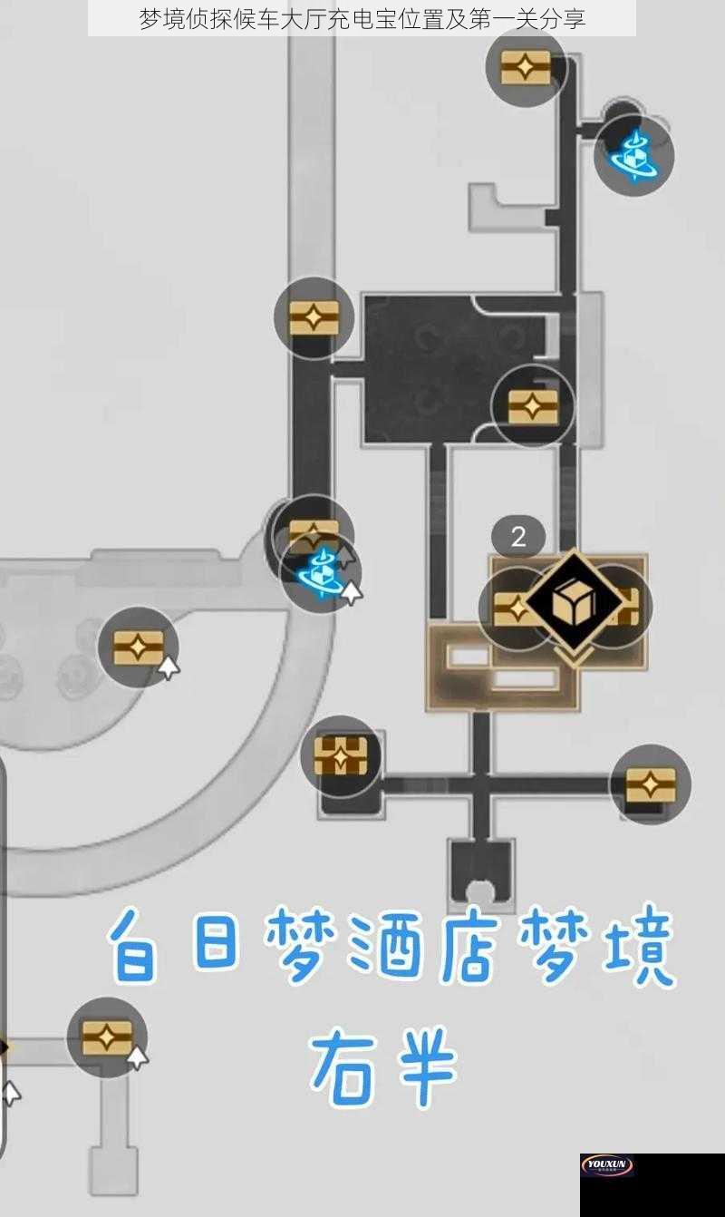 梦境侦探候车大厅充电宝位置及第一关分享