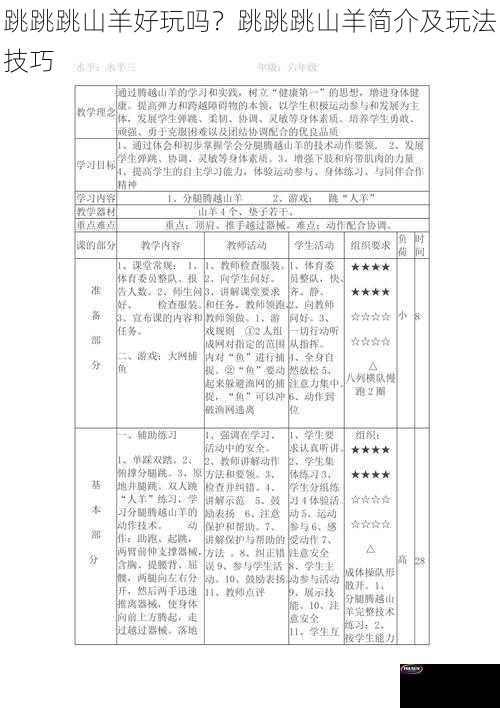 跳跳跳山羊好玩吗？跳跳跳山羊简介及玩法技巧