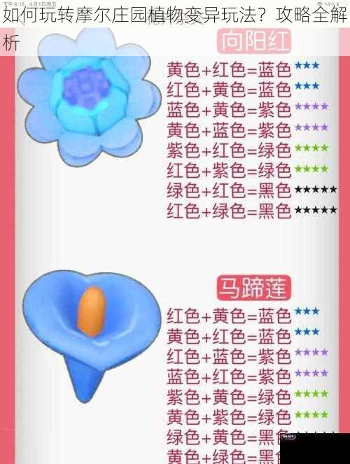 如何玩转摩尔庄园植物变异玩法？攻略全解析