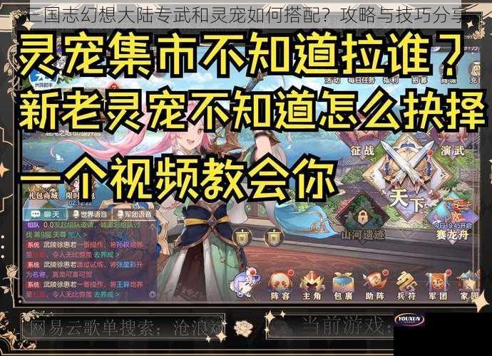 三国志幻想大陆专武和灵宠如何搭配？攻略与技巧分享