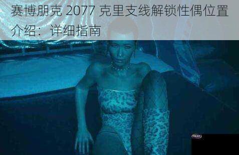 赛博朋克 2077 克里支线解锁性偶位置介绍：详细指南