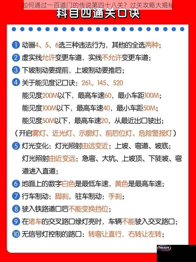 如何通过一百道门的传说第四十八关？过关攻略大揭秘