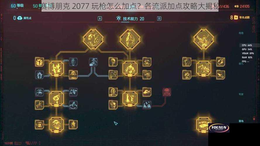 赛博朋克 2077 玩枪怎么加点？各流派加点攻略大揭秘