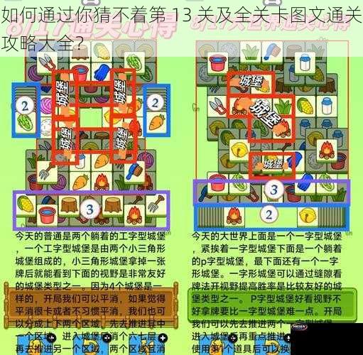 如何通过你猜不着第 13 关及全关卡图文通关攻略大全？