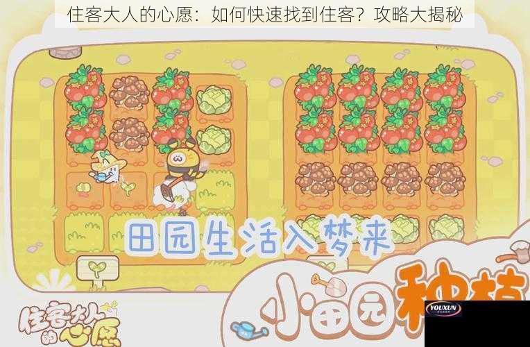 住客大人的心愿：如何快速找到住客？攻略大揭秘