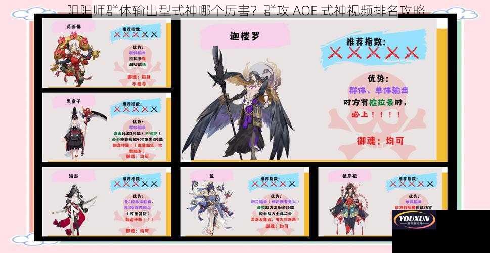 阴阳师群体输出型式神哪个厉害？群攻 AOE 式神视频排名攻略