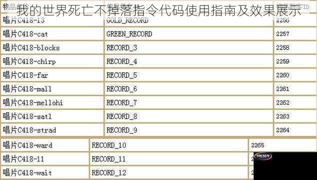 我的世界死亡不掉落指令代码使用指南及效果展示