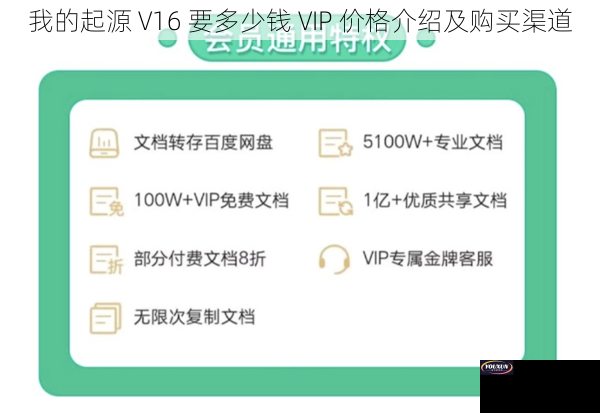 我的起源 V16 要多少钱 VIP 价格介绍及购买渠道