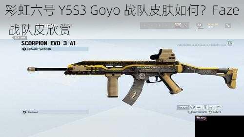 彩虹六号 Y5S3 Goyo 战队皮肤如何？Faze 战队皮欣赏