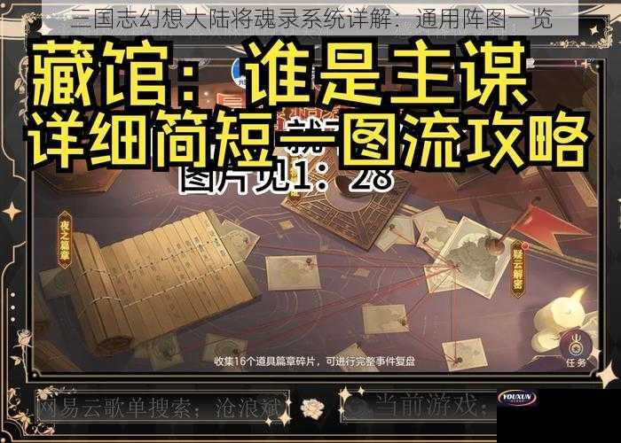 三国志幻想大陆将魂录系统详解：通用阵图一览