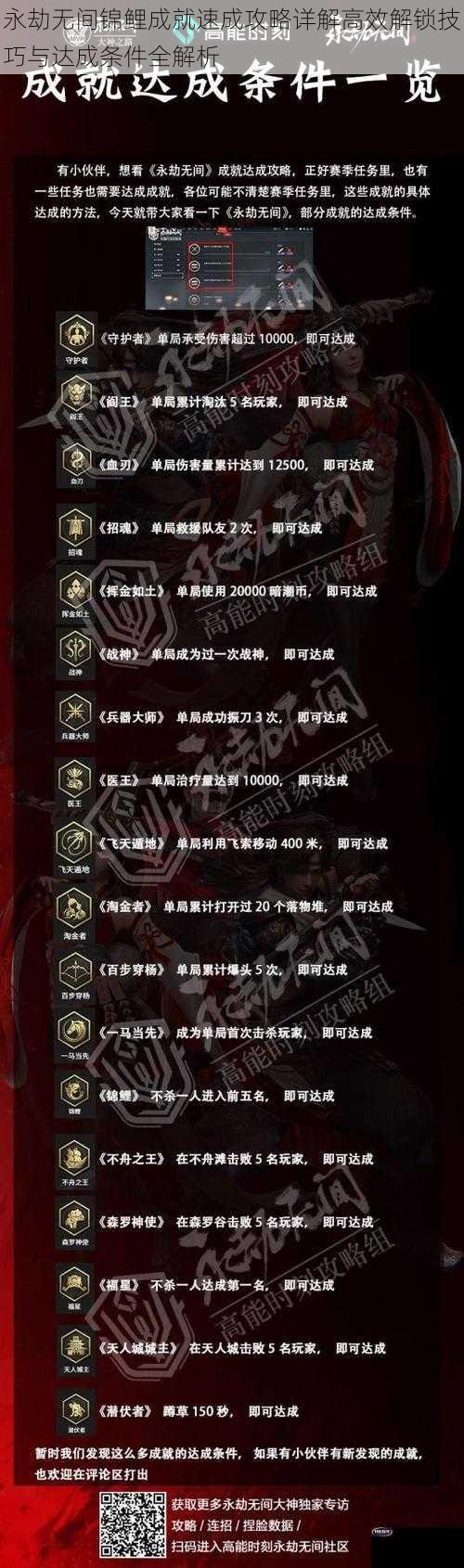 永劫无间锦鲤成就速成攻略详解高效解锁技巧与达成条件全解析